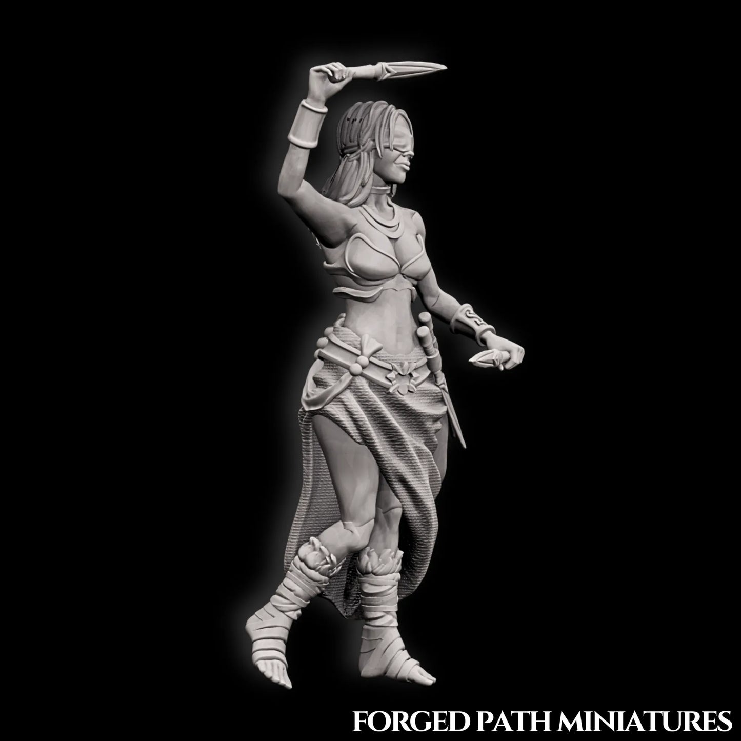 Forged Path - Willowbrook Circus - Knife Thrower - DnD/Pathfinder/TTRPG Figure