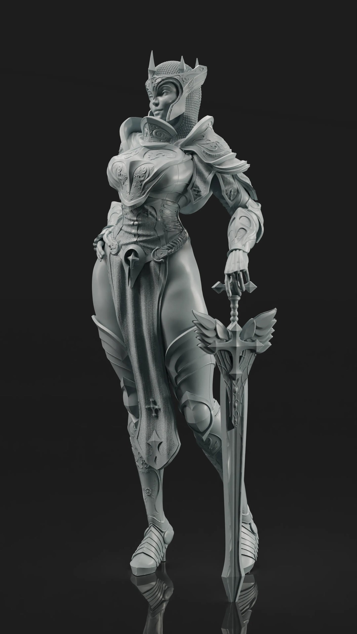 Goomer - Templar Queen - 75mm Pin Up/Figure/Model/Diorama