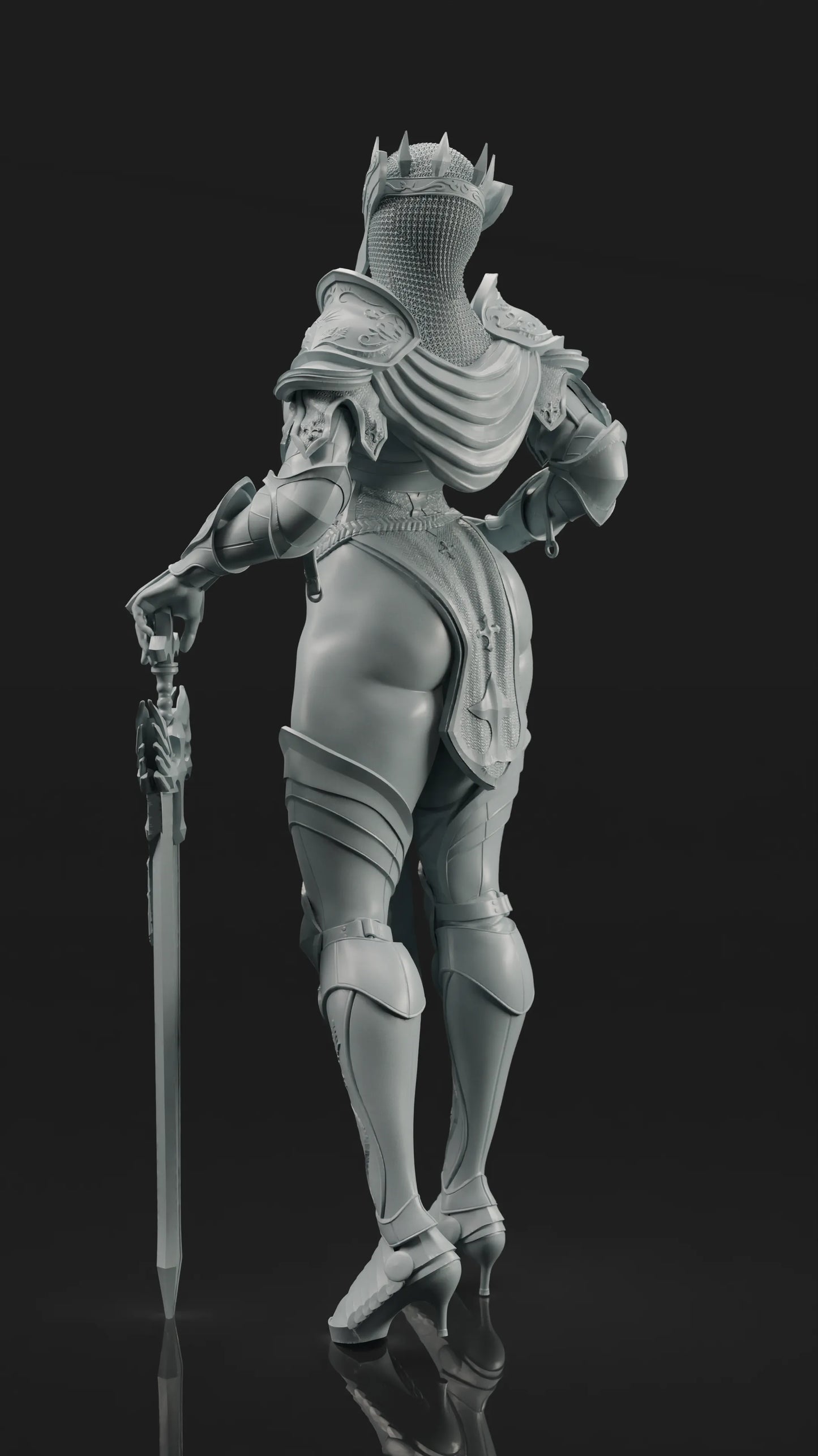Goomer - Templar Queen - 75mm Pin Up/Figure/Model/Diorama