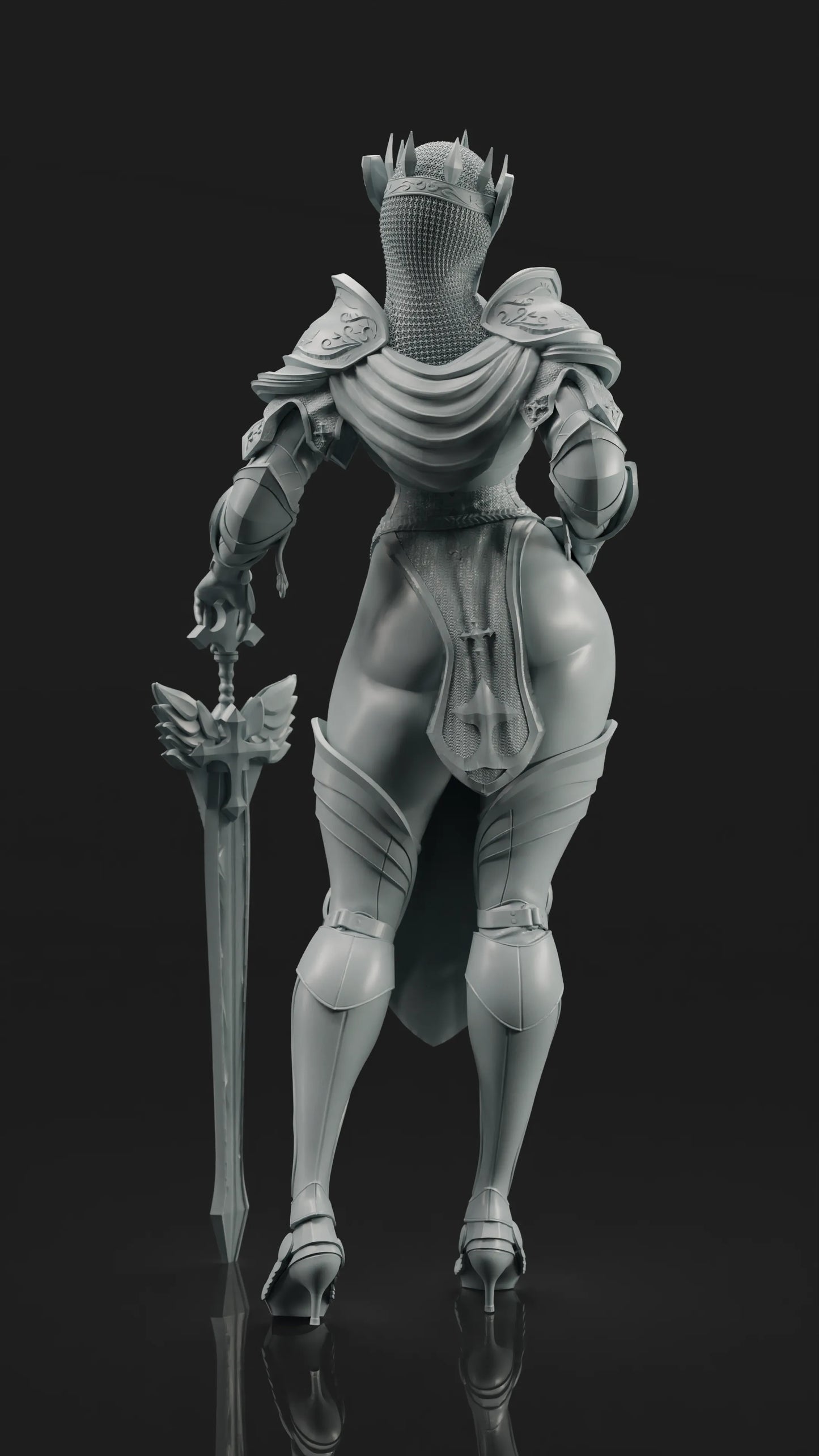 Goomer - Templar Queen - 75mm Pin Up/Figure/Model/Diorama