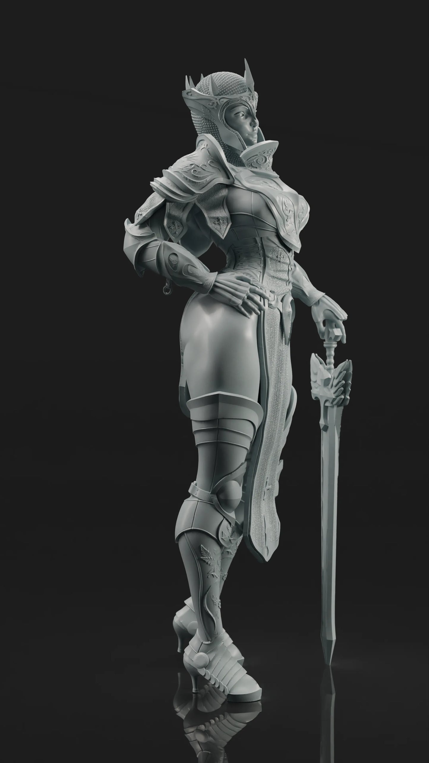 Goomer - Templar Queen - 75mm Pin Up/Figure/Model/Diorama
