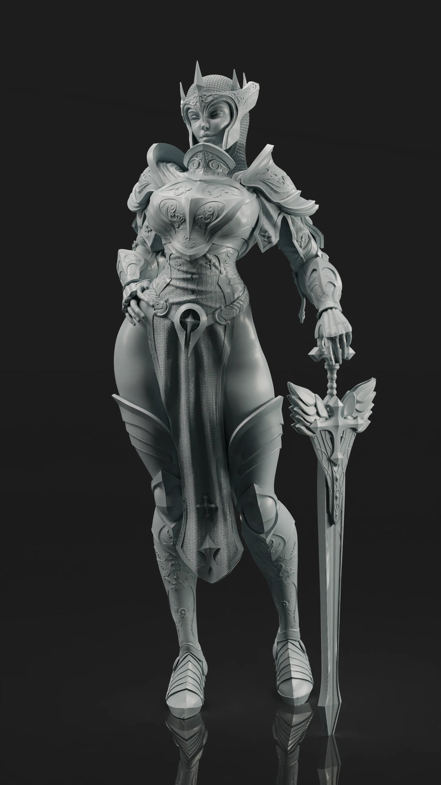Goomer - Templar Queen - 75mm Pin Up/Figure/Model/Diorama