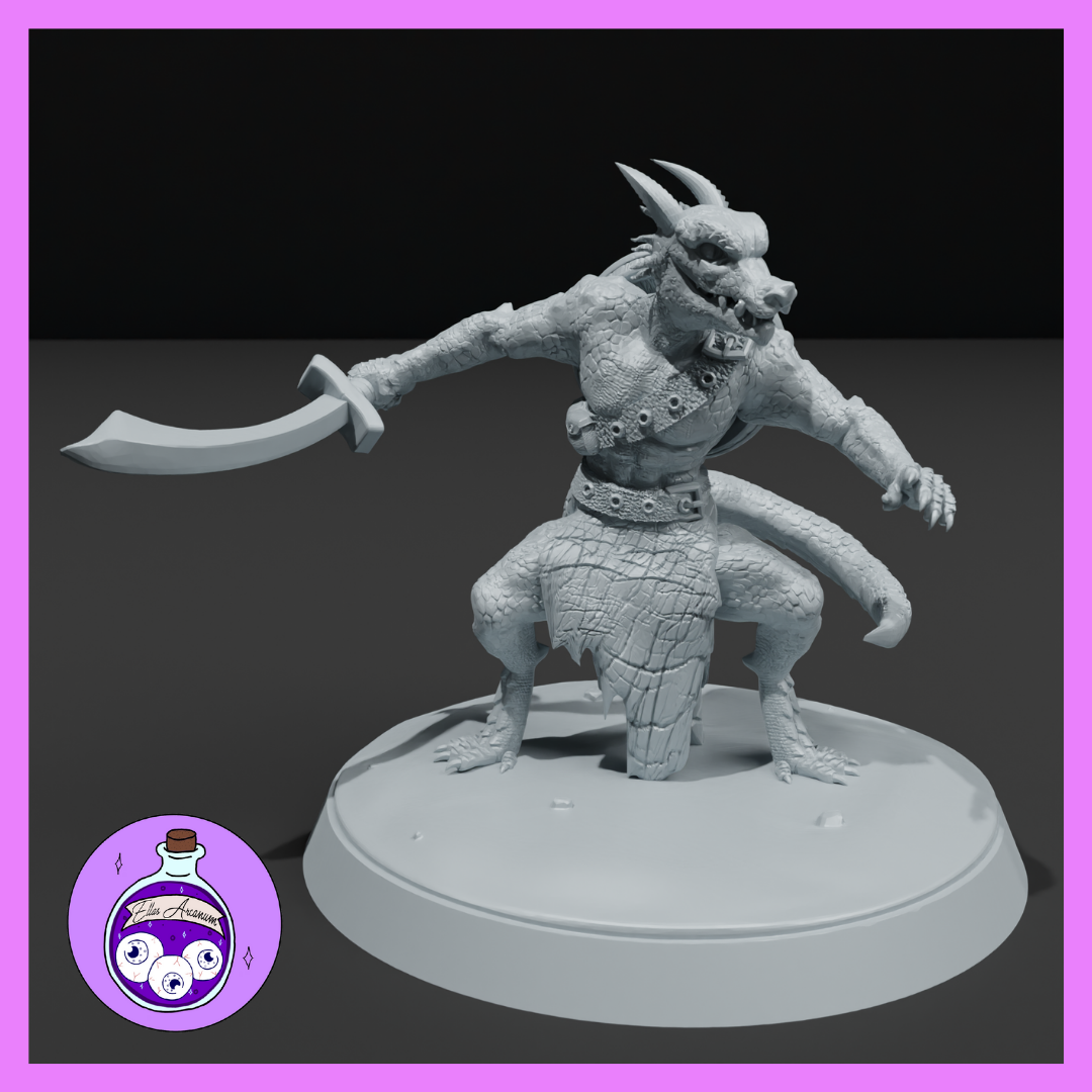 Ella's Arcanum - RPG Essentials #2 - Kobold Marauder - DnD/Pathfinder/TTRPG