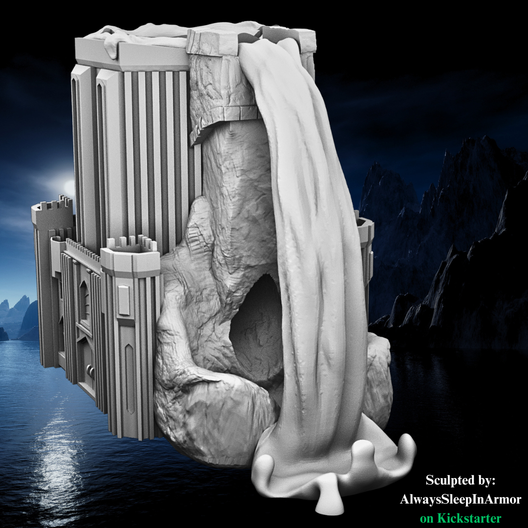 Always Sleep in Armor - Infernal Thirst Can & Snack Dice Towers - DnD/TTRPG - Helios3DPrinting