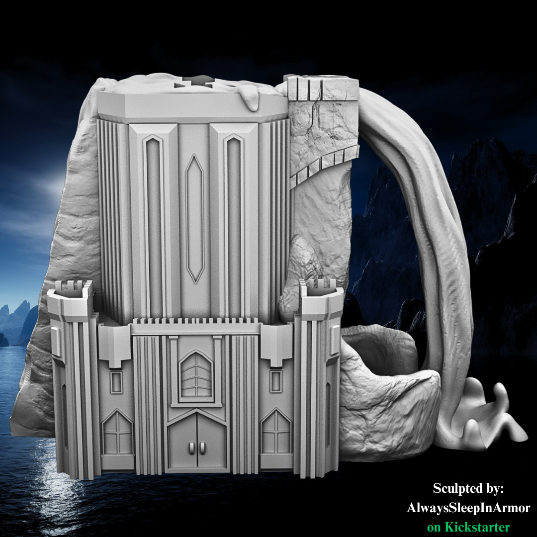 Always Sleep in Armor - Infernal Thirst Can & Snack Dice Towers - DnD/TTRPG - Helios3DPrinting