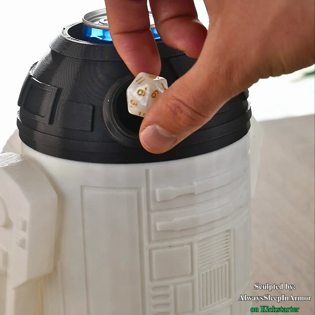 ASiA - Can/Snack Dice Tower - R2-D2 - DnD/TTRPG/Wargames