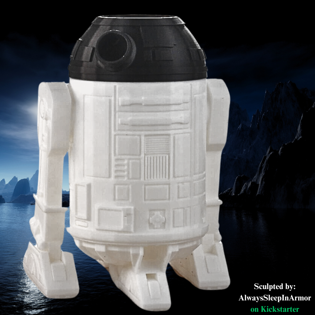 Always Sleep in Armor - R2-D2 Can & Snack Dice Towers - DnD/TTRPG/Wargames - Helios3DPrinting