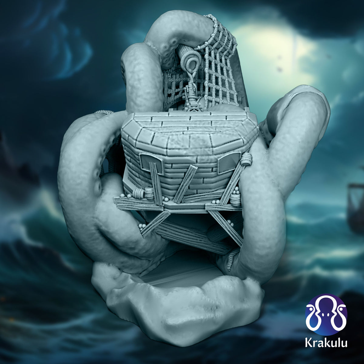 Krakulu - Kraken Dice Tower - DnD/TTRPG/Roleplaying/Wargames