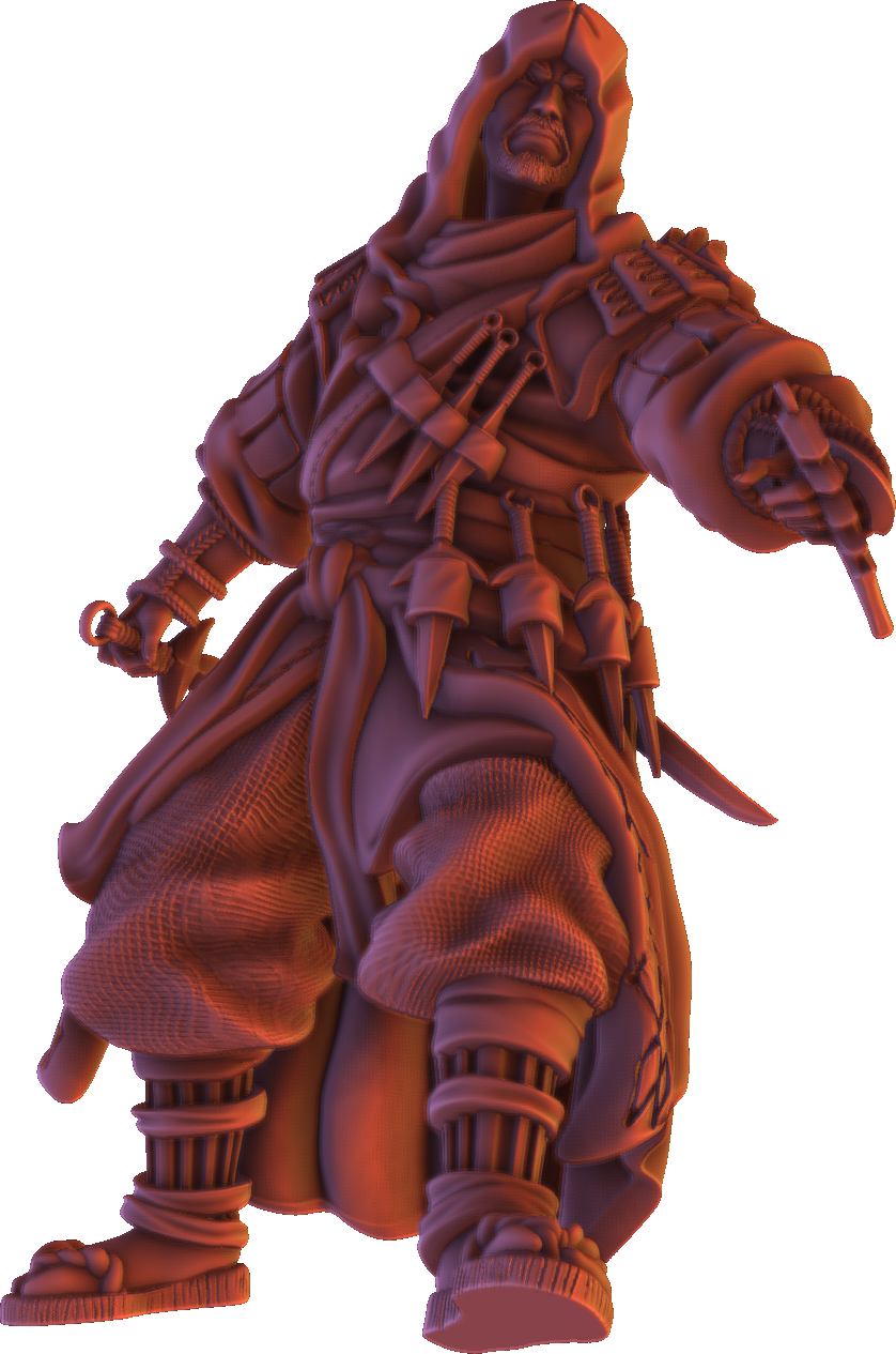 Forged Path - Tokugawa Ronin - Ninja Kunai - DnD/Pathfinder/TTRPG Figure