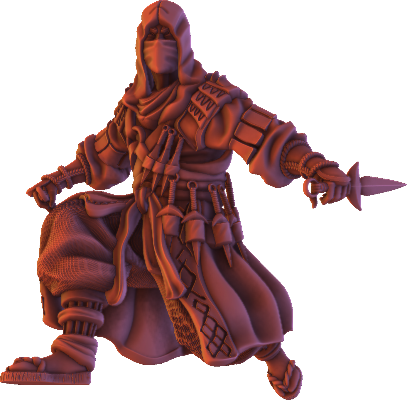 Forged Path - Tokugawa Ronin - Ninja Kunai - DnD/Pathfinder/TTRPG Figure