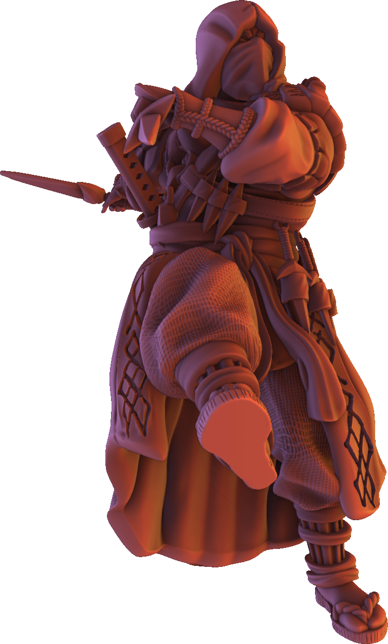 Forged Path - Tokugawa Ronin - Ninja Kunai - DnD/Pathfinder/TTRPG Figure
