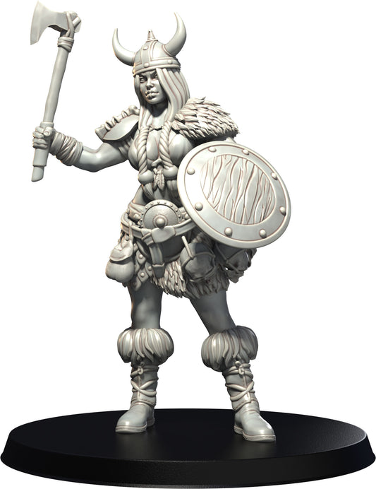 3D IPStudios - Female Warriors #1 - Lagertha - Pin Up/Figure/Model/Diorama - Helios3DPrinting