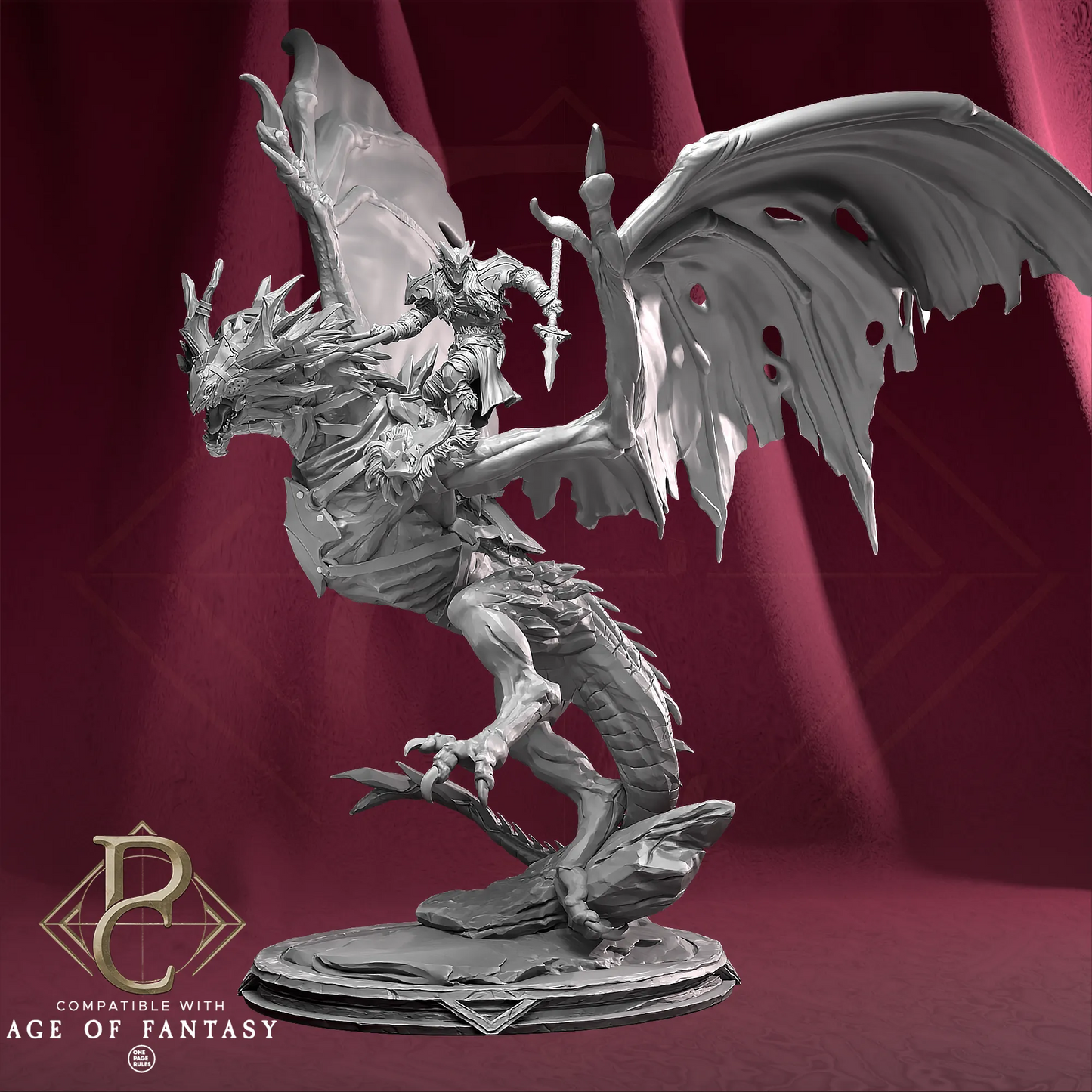 Parasite Collectibles - Dragon Souls #1 - Frost Wyvern - DnD/TTRPG Figure/Miniature