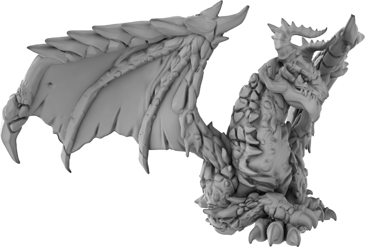 Brayan Nafarrate - Bestiary #4 - Magma Dragon #2 - DnD/TTRPG Figure/Miniature