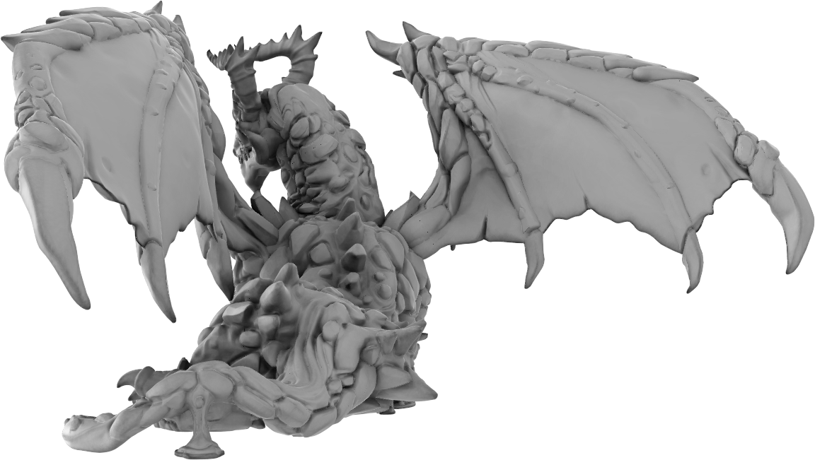 Brayan Nafarrate - Bestiary #4 - Magma Dragon #2 - DnD/TTRPG Figure/Miniature