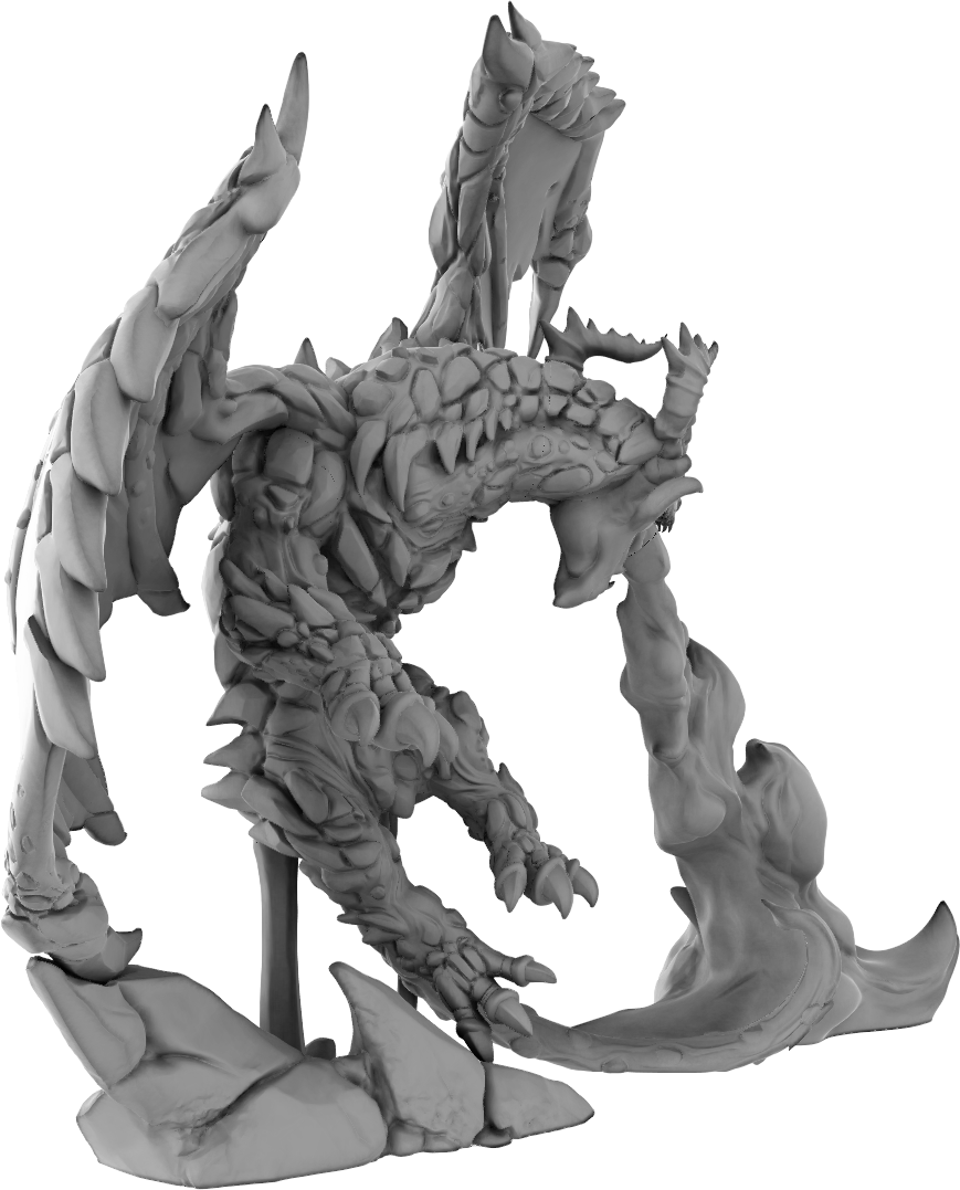 Brayan Nafarrate - Bestiary #4 - Magma Dragon #1 - DnD/TTRPG Figure/Miniature