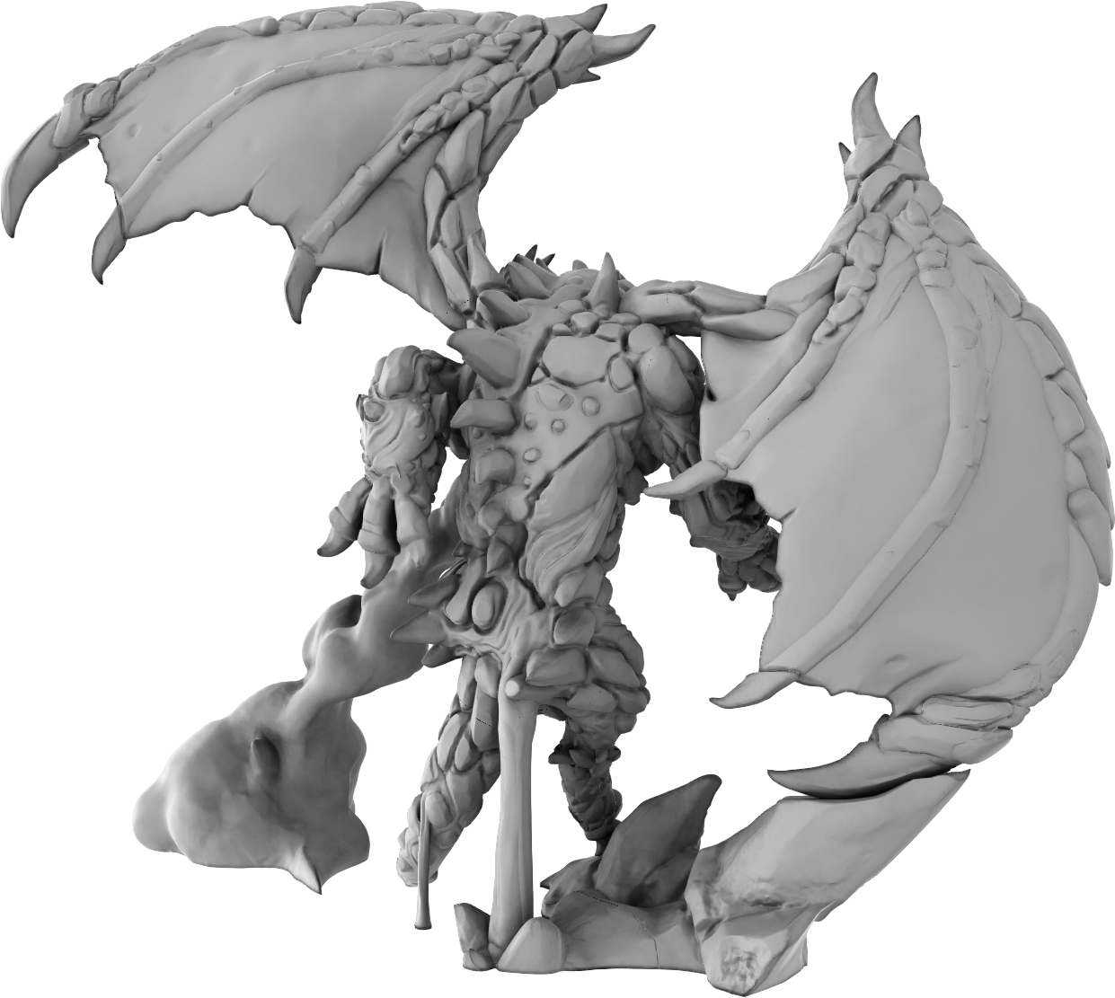 Brayan Nafarrate - Bestiary #4 - Magma Dragon #1 - DnD/TTRPG Figure/Miniature