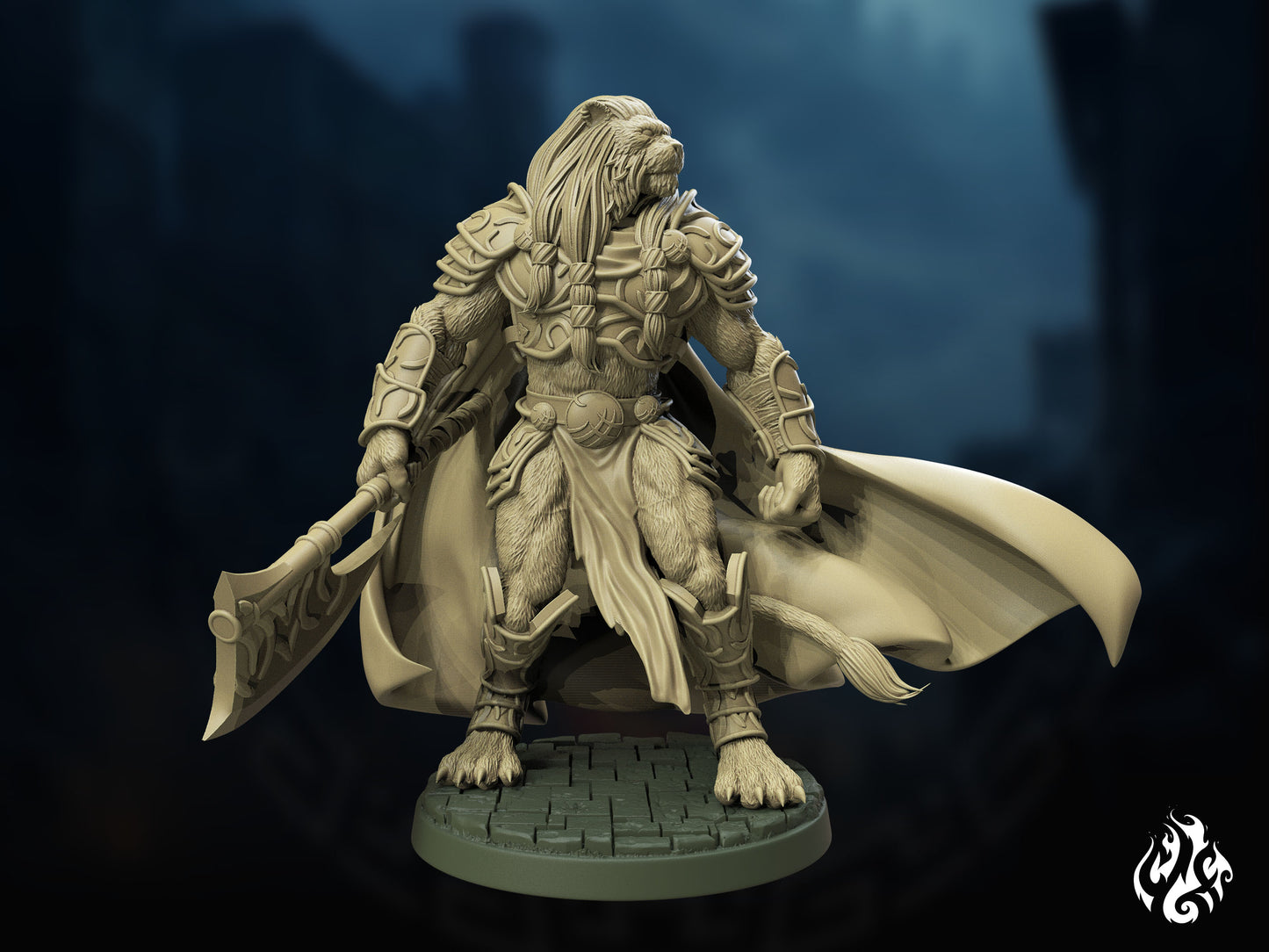 Crippled God Foundry - Leonin Paladin - DnD/TTRPG Figure/Miniature