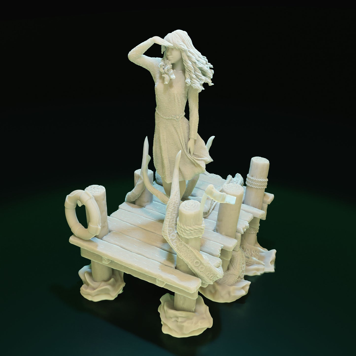 Cthulhu Girls - Shadow over Haven's Harbor - Linda Makswell - 32/75mm DnD/TTRPG Figure/Miniature - Helios3DPrinting