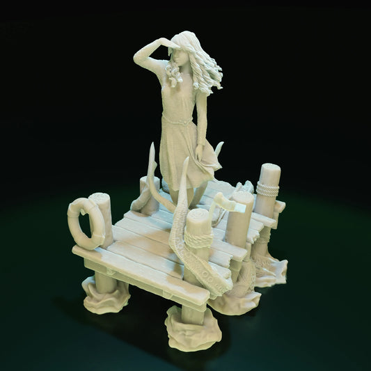 Cthulhu Girls - Shadow over Haven's Harbor - Linda Makswell - 32/75mm DnD/TTRPG Figure/Miniature