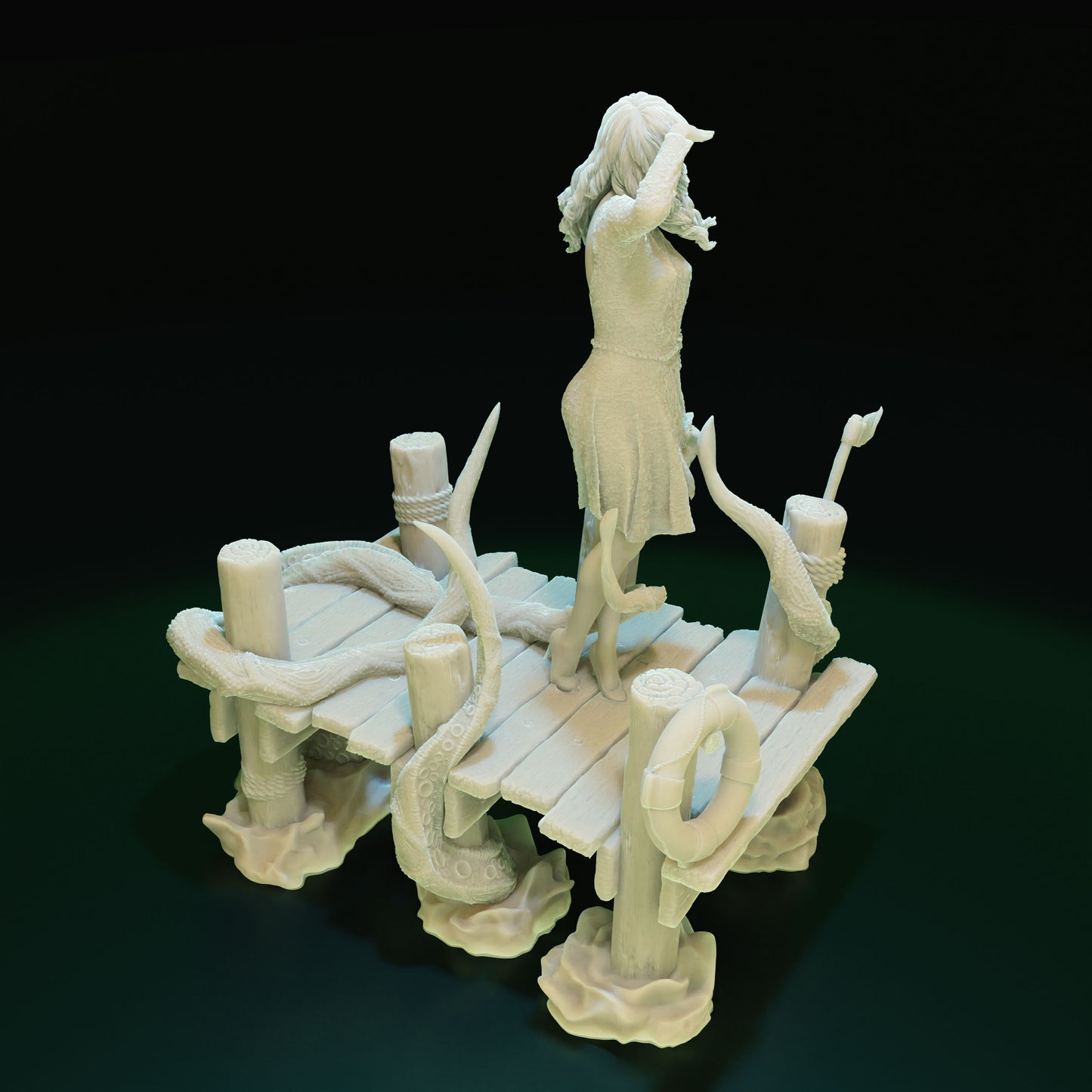 Cthulhu Girls - Shadow over Haven's Harbor - Linda Makswell - 32/75mm DnD/TTRPG Figure/Miniature - Helios3DPrinting