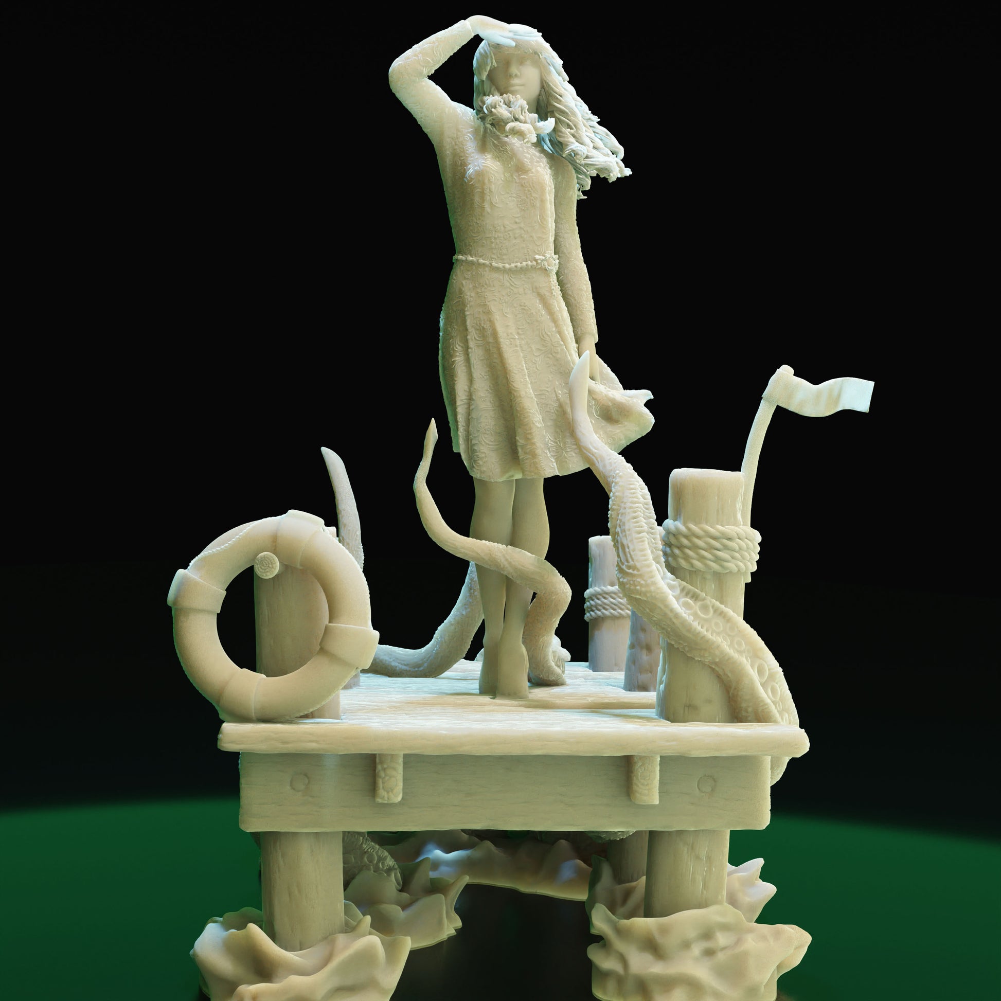 Cthulhu Girls - Shadow over Haven's Harbor - Linda Makswell - 32/75mm DnD/TTRPG Figure/Miniature - Helios3DPrinting