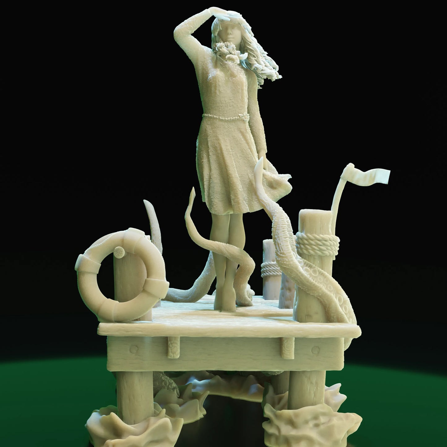 Cthulhu Girls - Shadow over Haven's Harbor - Linda Makswell - 32/75mm DnD/TTRPG Figure/Miniature