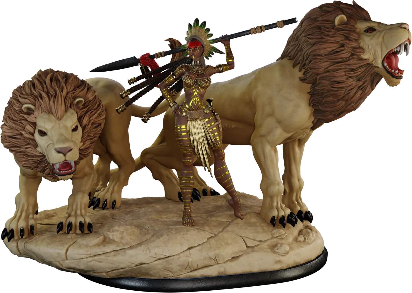 Mythologic Arts - Savage Beauty - Lions Pride #1 - 75/120mm Pin Up/Figure/Model/Diorama