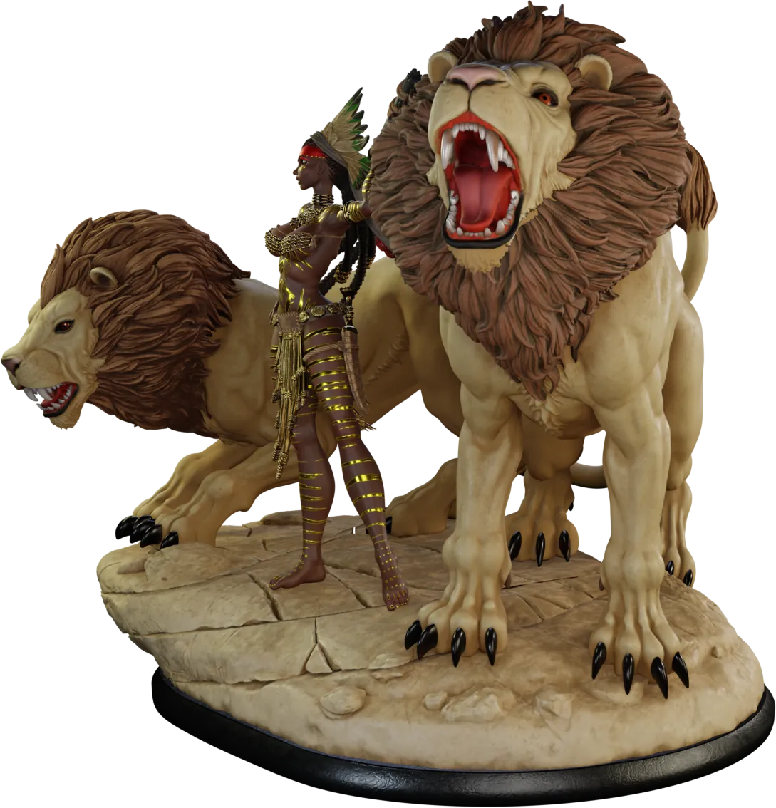 Mythologic Arts - Savage Beauty - Lions Pride #1 - 75/120mm Pin Up/Figure/Model/Diorama