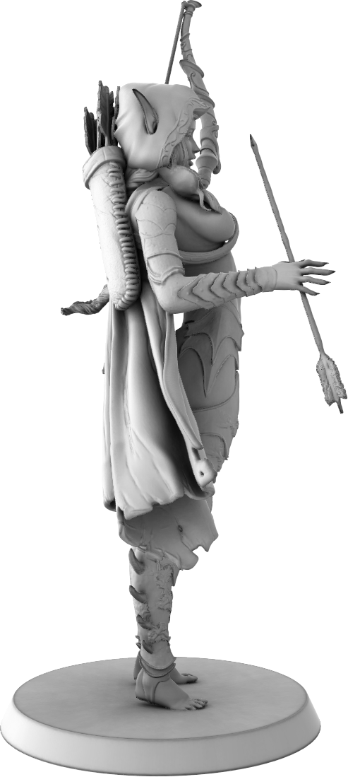 Mini Orange - Lirael Nightstalker - 75mm Pin Up/Figure/Model/Diorama