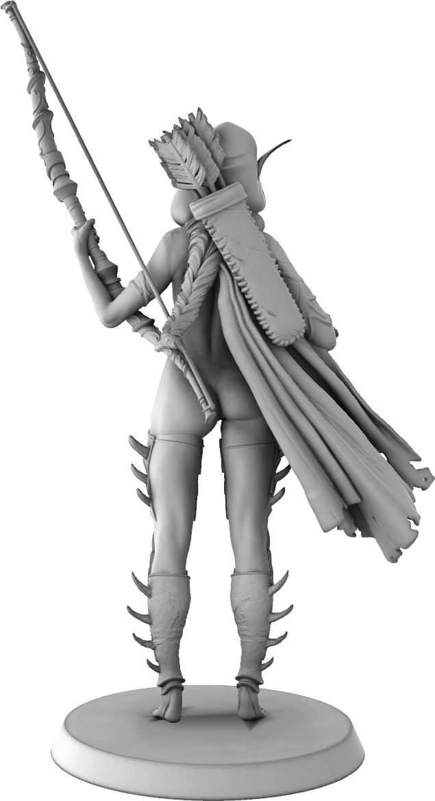 Mini Orange - Lirael Nightstalker - 75mm Pin Up/Figure/Model/Diorama