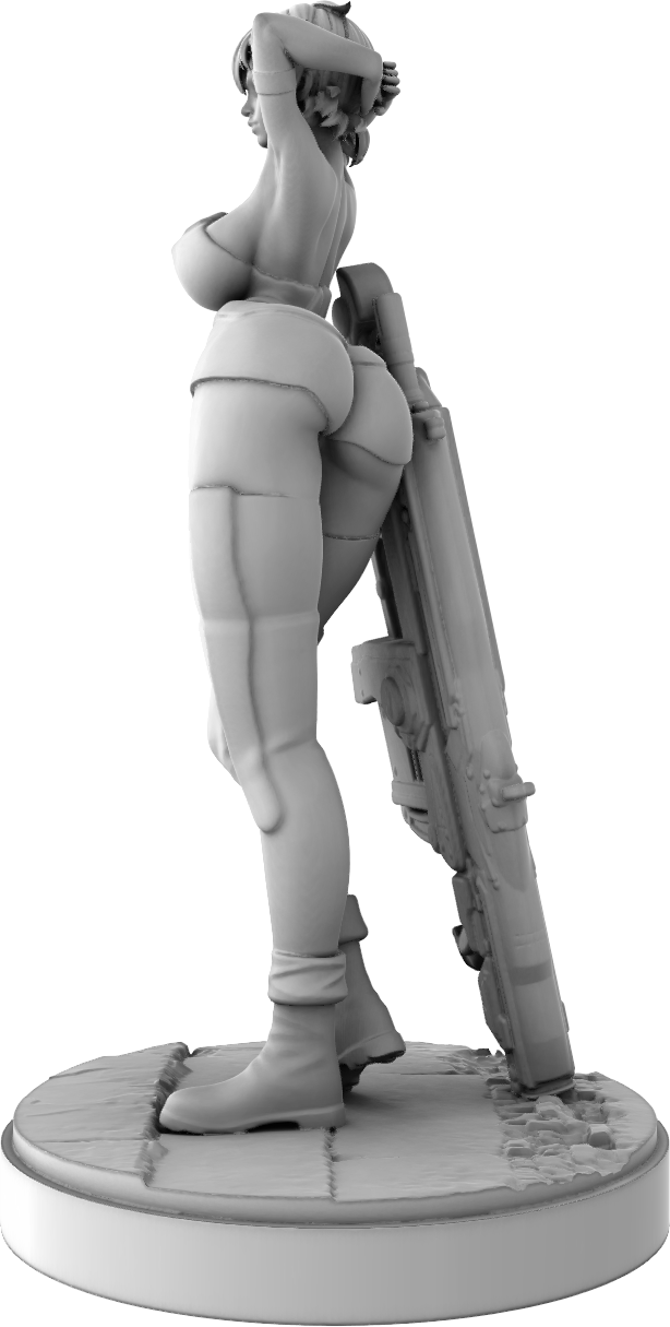 Mini Orange - Locust Crusher - 75mm Pin Up/Figure/Model/Diorama