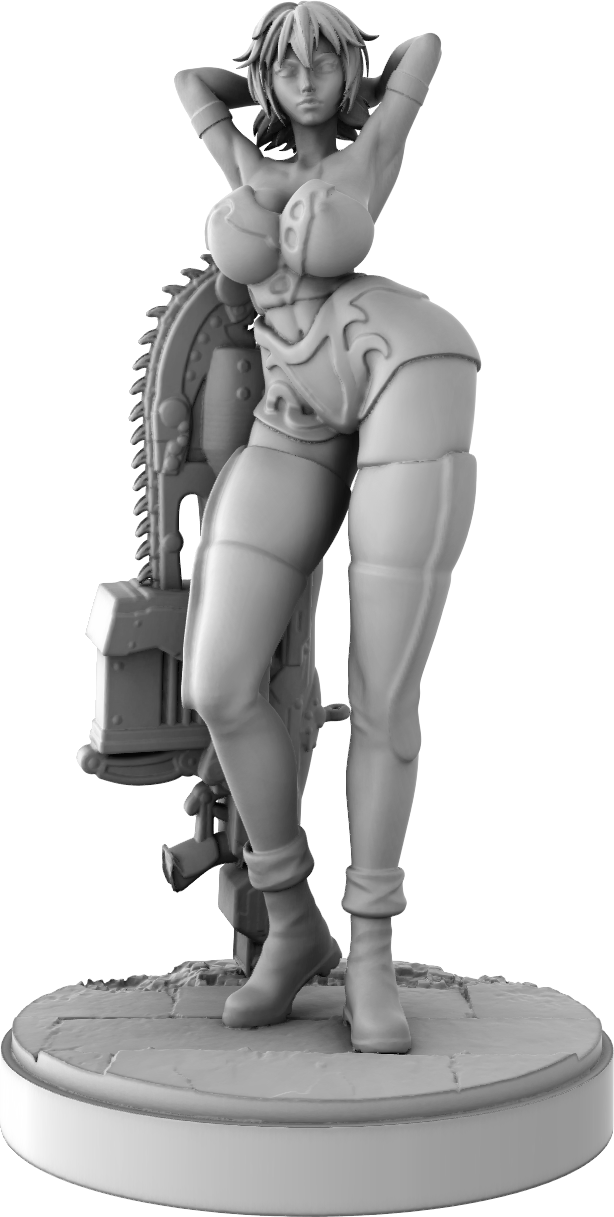 Mini Orange - Locust Crusher - 75mm Pin Up/Figure/Model/Diorama