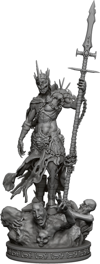 Vortex Studios - Lord of the Lost Souls - Lord Eratus - 75mm Pin Up/Figure/Model/Diorama