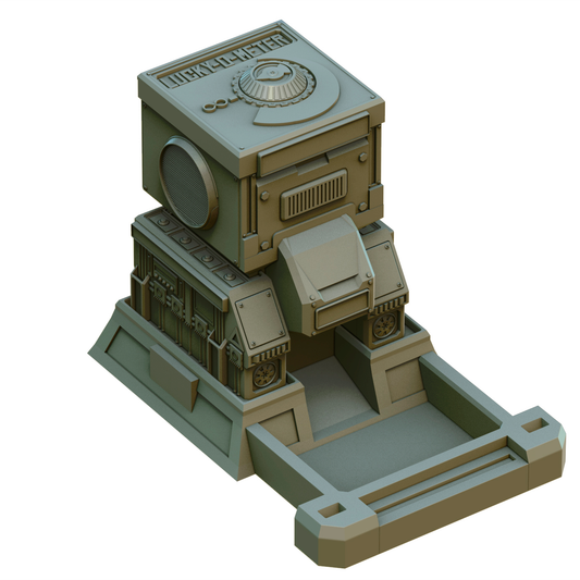 Crab Miniatures - Sci-Fi Dice Towers - Lucky-O-Meter - DnD/TTRPG/Roleplaying/Wargames