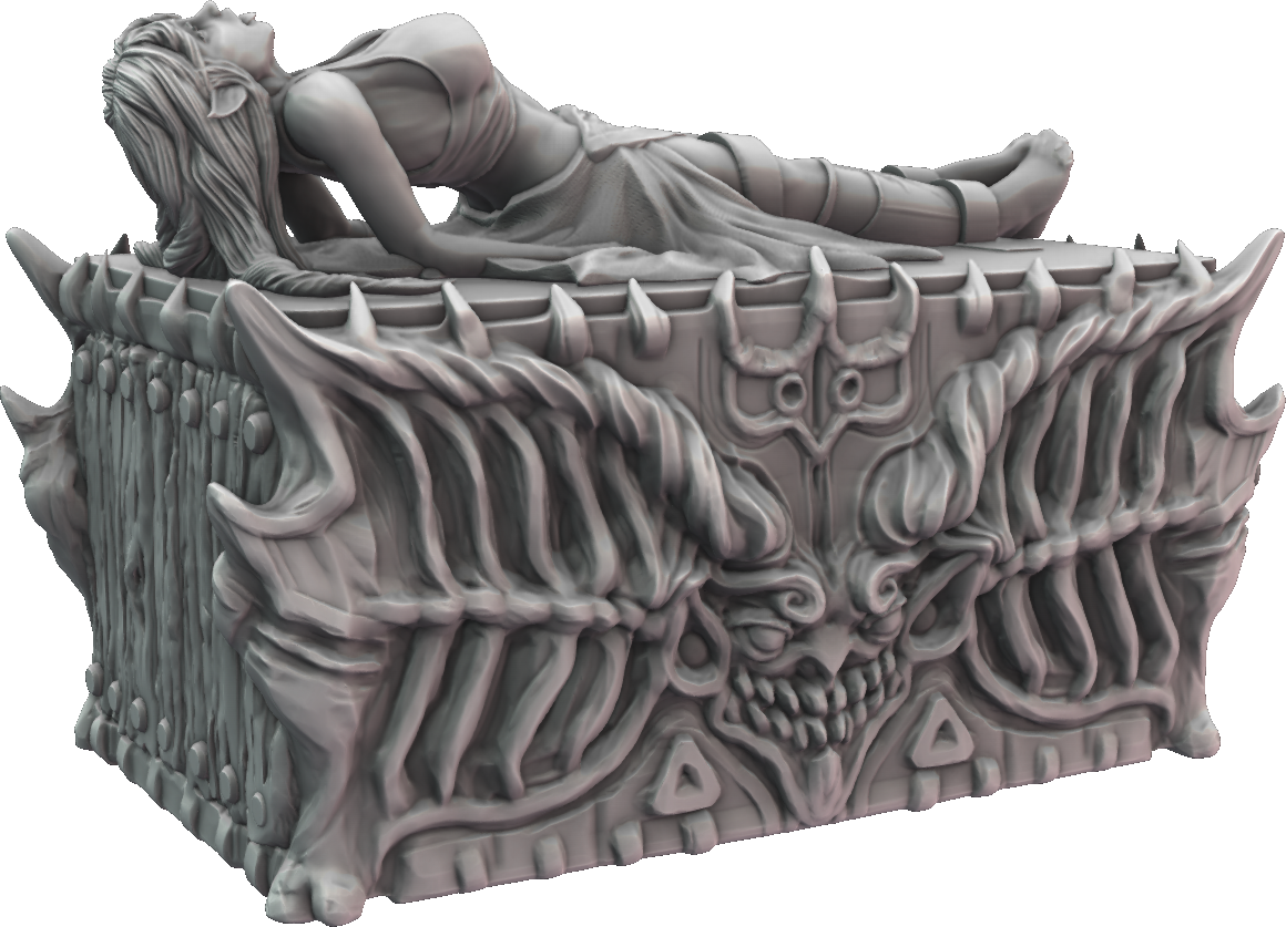 LeemanPrintables - Tempress Institute - Isolde - 75mm Pin Up/Figure/Model/Diorama