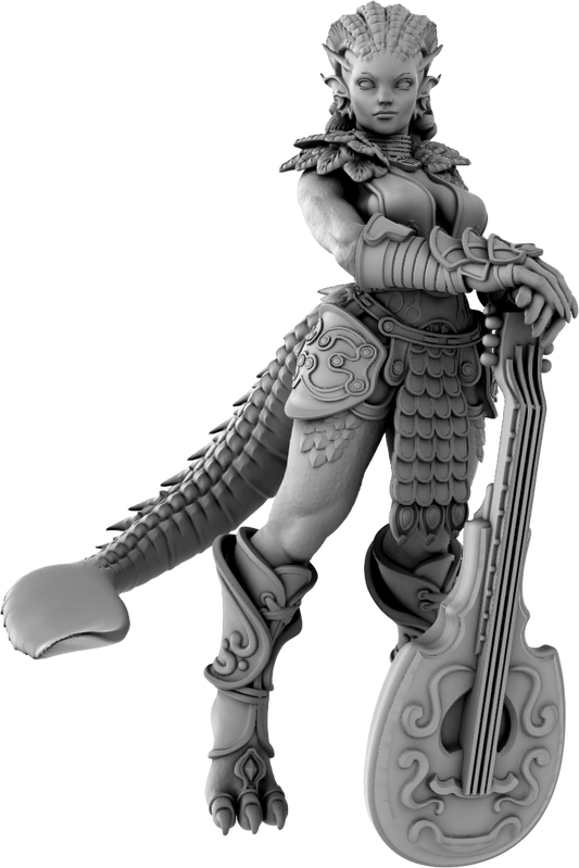 Jugglers Miniatures - Dragonborn Bard #1 - DnD/TTRPG/Roleplaying/Wargames