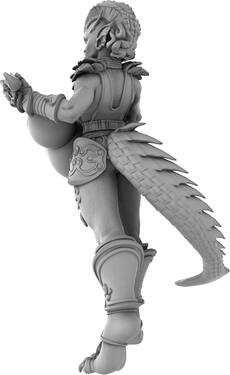 Jugglers Miniatures - Dragonborn Bard #2 - DnD/TTRPG/Roleplaying/Wargames
