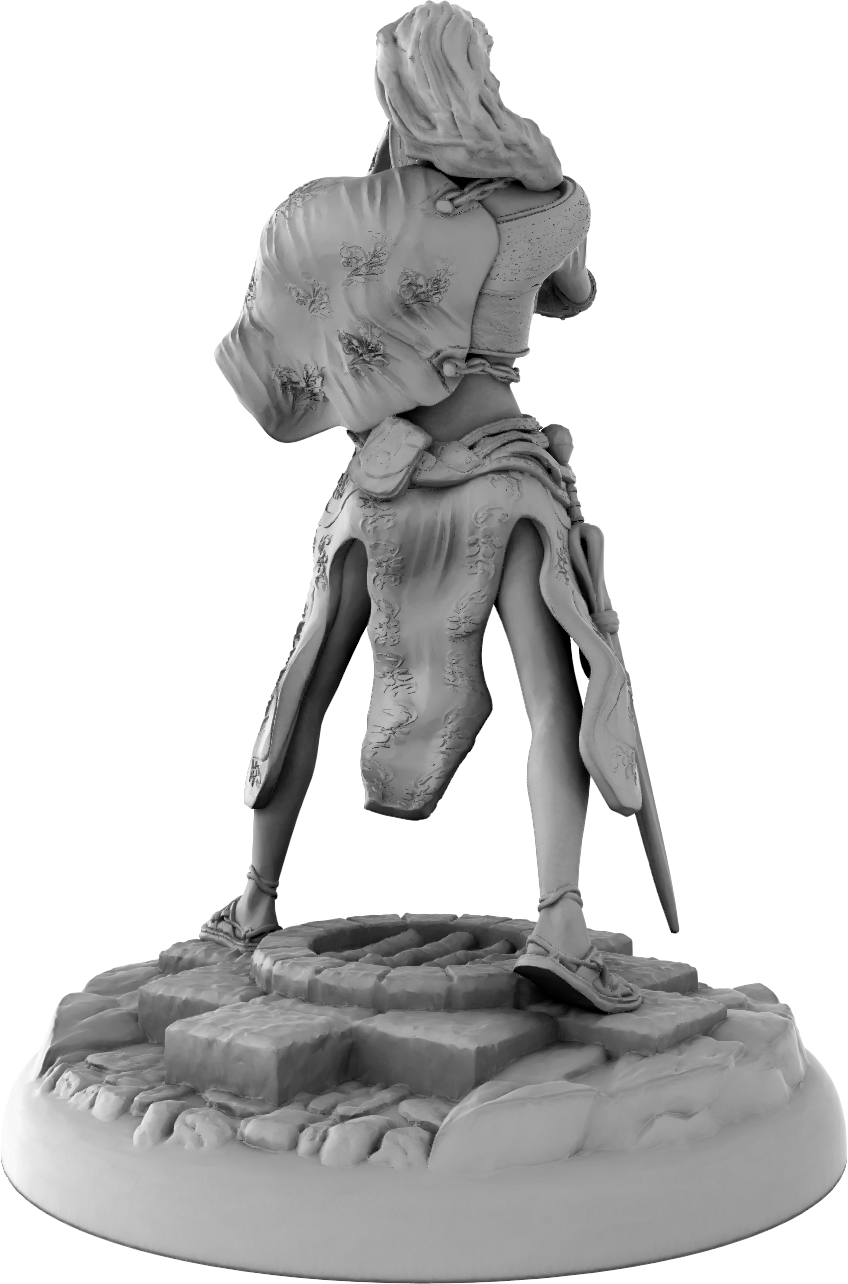 Thorns Forge - Human Bard - DnD/Pathfinder/TTRPG Figure Mini Miniature - Helios3DPrinting