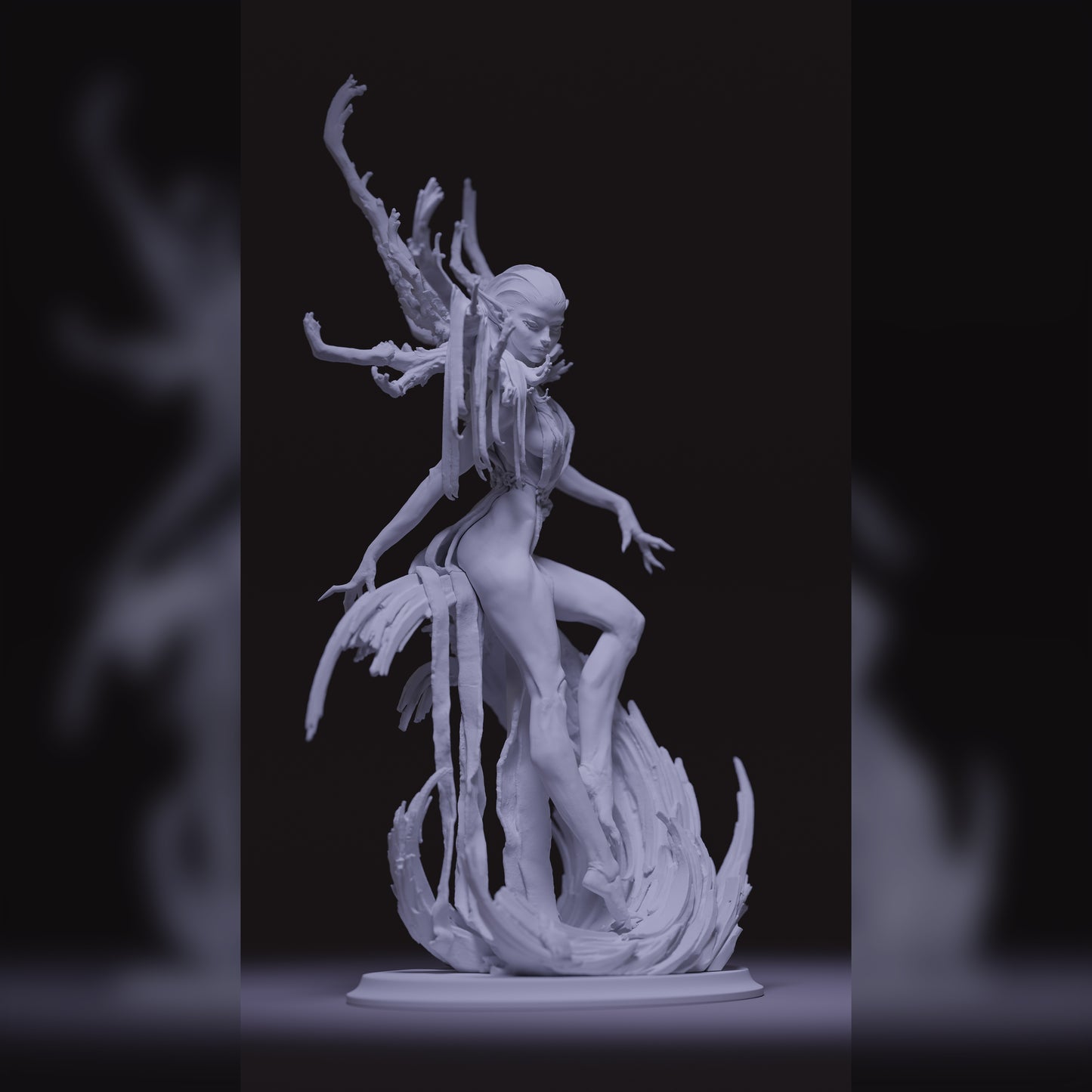 Blackthorn Miniatures - Whispering Forest - Dryad - 100mm Pin Up/Figure/Model/Diorama