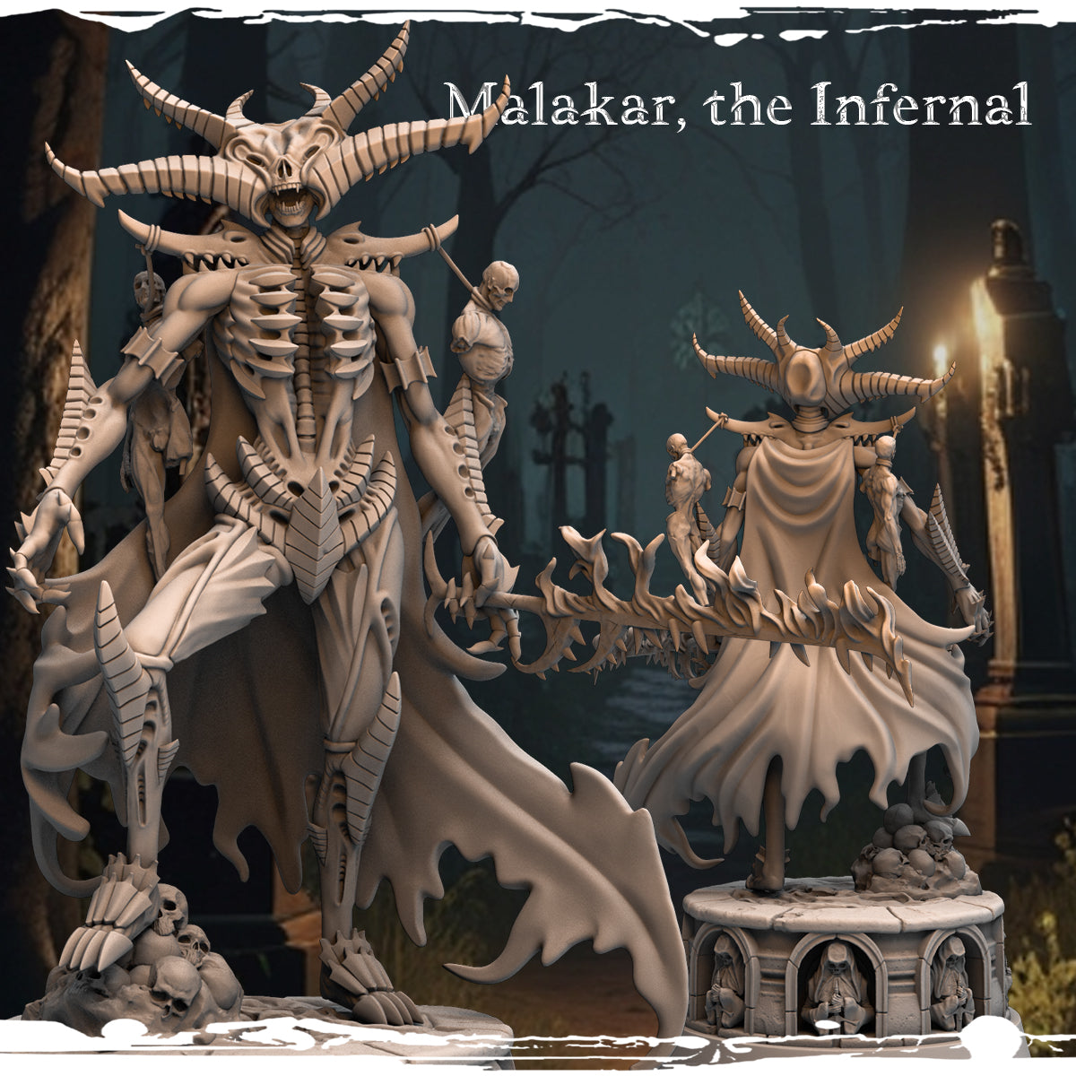 Monolith Arts - Marked by Darkness II - Malakar - 75mm Pin Up/Figure/Model/Diorama