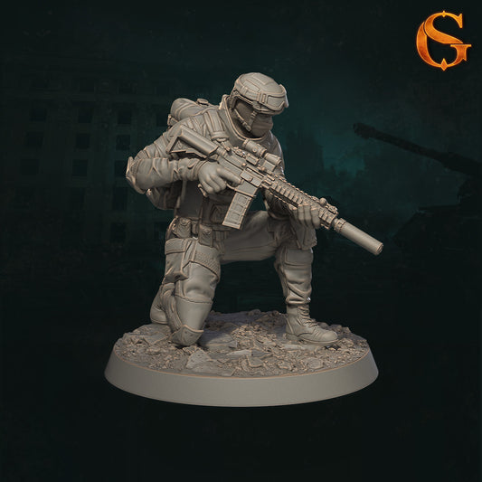 Solgoodcreations - Demonic Incursion in Kharkiv - Resistance Fighter #8 - DnD/TTRPG Figure/Miniature