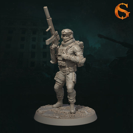 Solgoodcreations - Demonic Incursion in Kharkiv - Resistance Fighter #7 - DnD/TTRPG Figure/Miniature