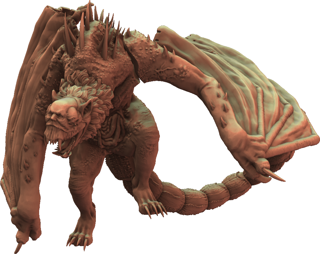 Crippled God Foundry - Shadowcurse - Manticore - DnD/TTRPG Figure/Miniature