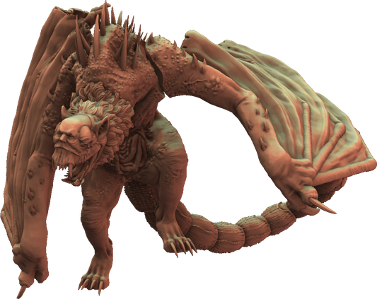 Crippled God Foundry - Shadowcurse - Manticore - DnD/TTRPG Figure/Miniature
