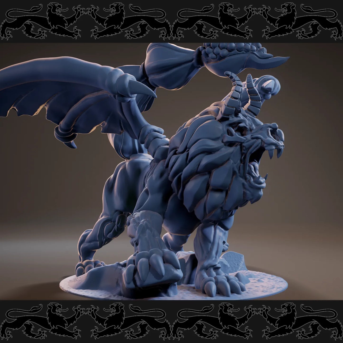 Brayan Nafarrate - Bestiary #3 - Manticore - DnD/TTRPG Figure/Miniature