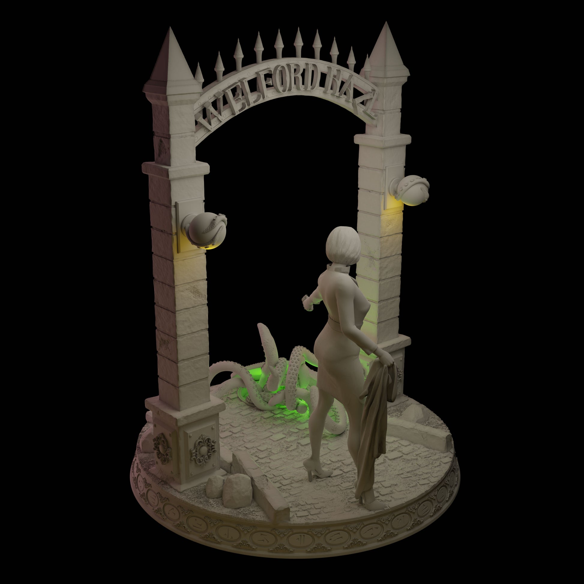 Cthulhu Girls - Secrets of the Welford Hall - Martha Rosebourne - 32/75mm DnD/TTRPG Figure/Miniature - Helios3DPrinting