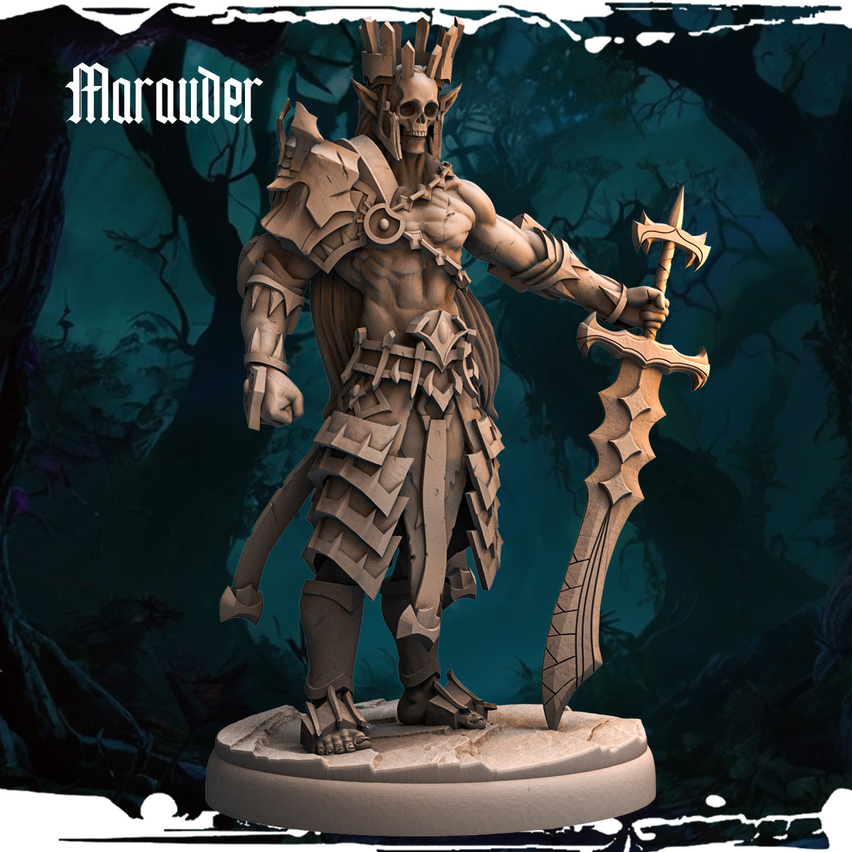Monolith Arts - Dark Elves - Maurauder - DnD/TTRPG Figure/Miniature