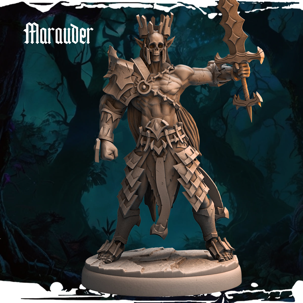Monolith Arts - Dark Elves - Maurauder - DnD/TTRPG Figure/Miniature