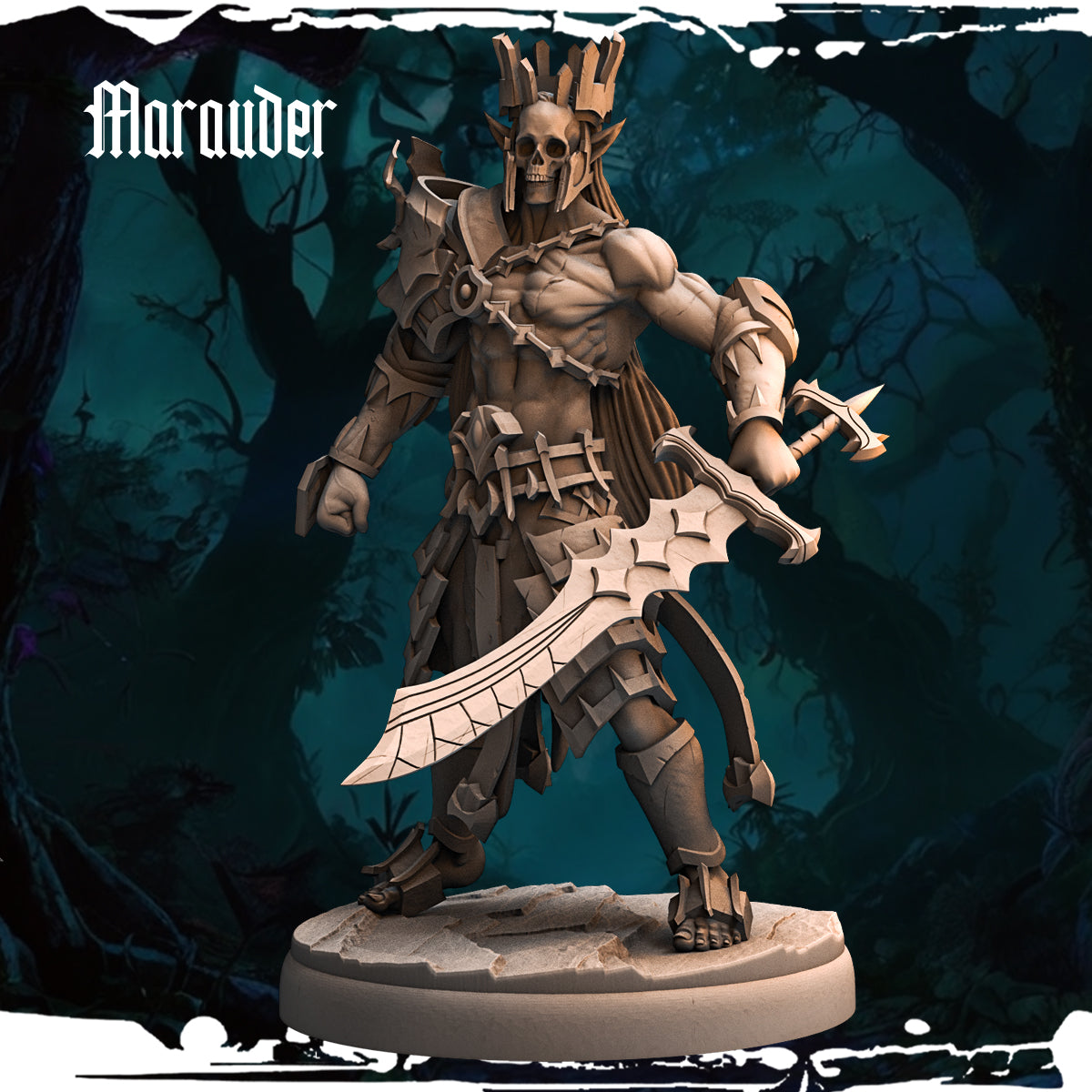 Monolith Arts - Dark Elves - Maurauder - DnD/TTRPG Figure/Miniature